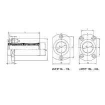 ECONOMY linearni ležaj LMHP 30 LUU, dimenzije 30x45x123 mm -2 | Tuli.si