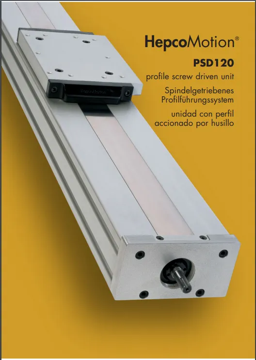 PSD120 Light Weight Ball Screw Actuator hepcomotion naslovna